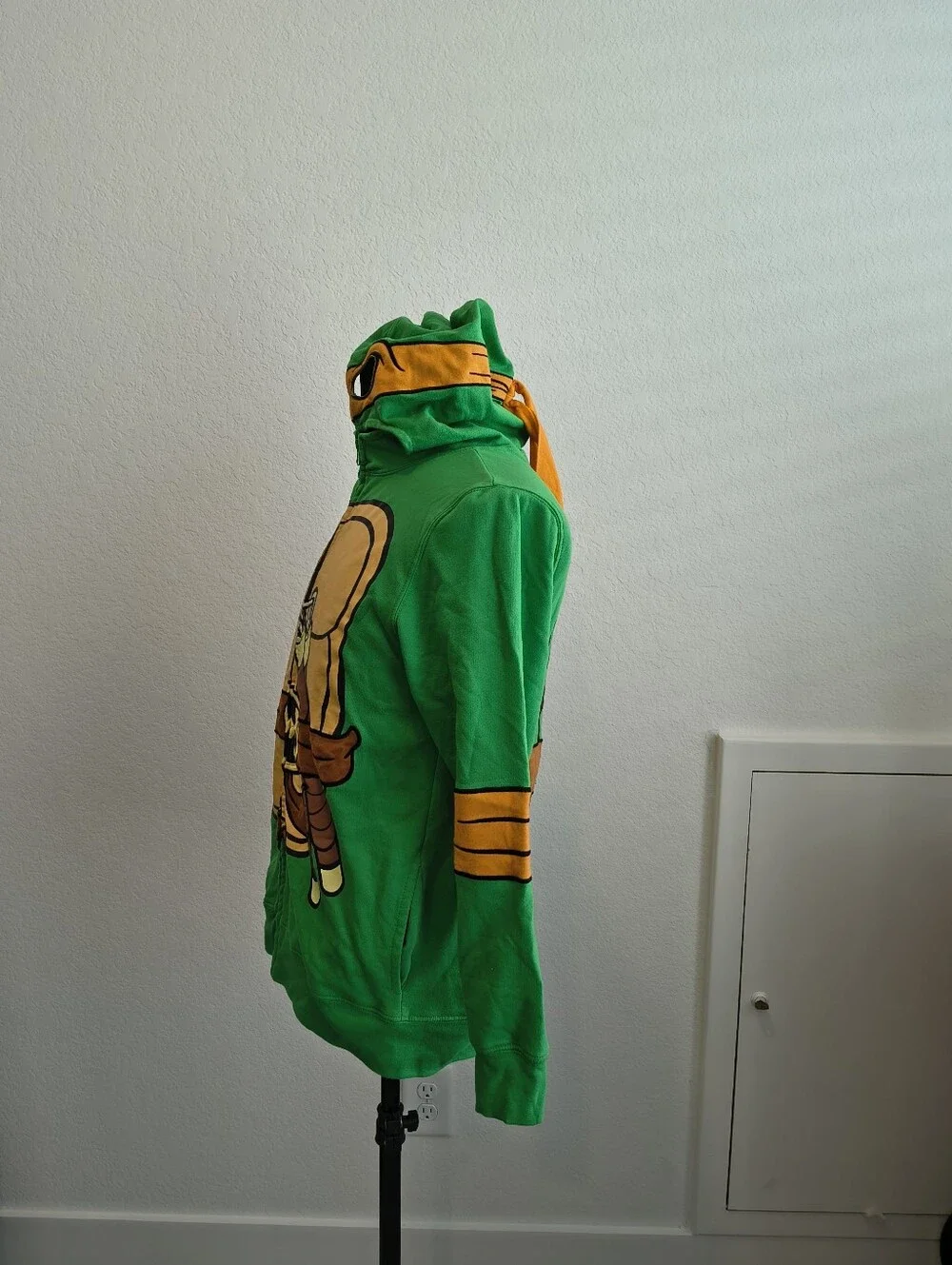 Teenage Mutant Ninja Turtle Hooded Kids Jacket Costume Michael Angelo TMNT